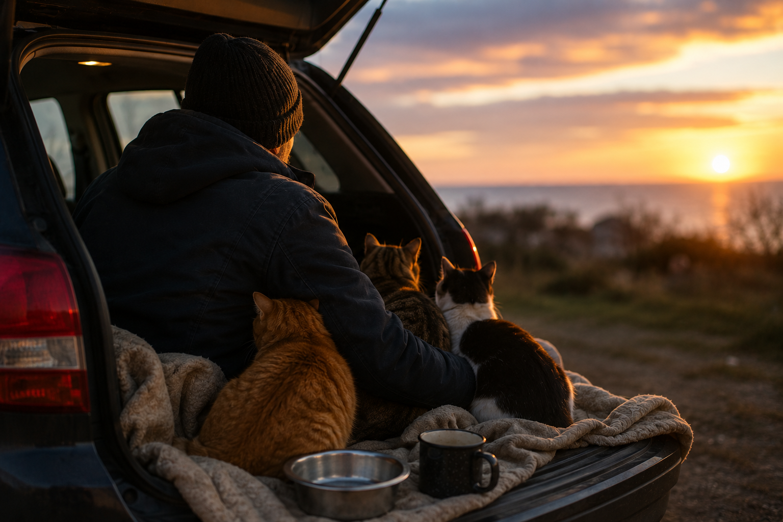 Quando l’amore tiene in vita: la storia di Paolo e dei suoi gatti ad Ugento