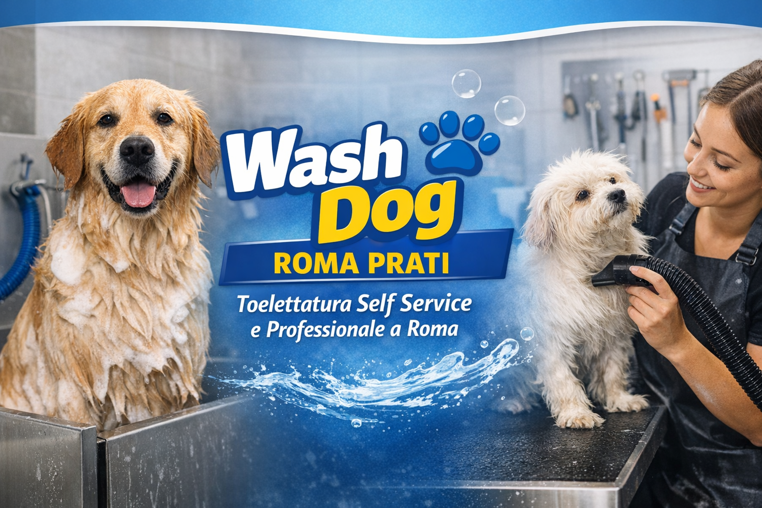 Wash Dog Roma Prati: toelettatura self service e professionale a Roma
